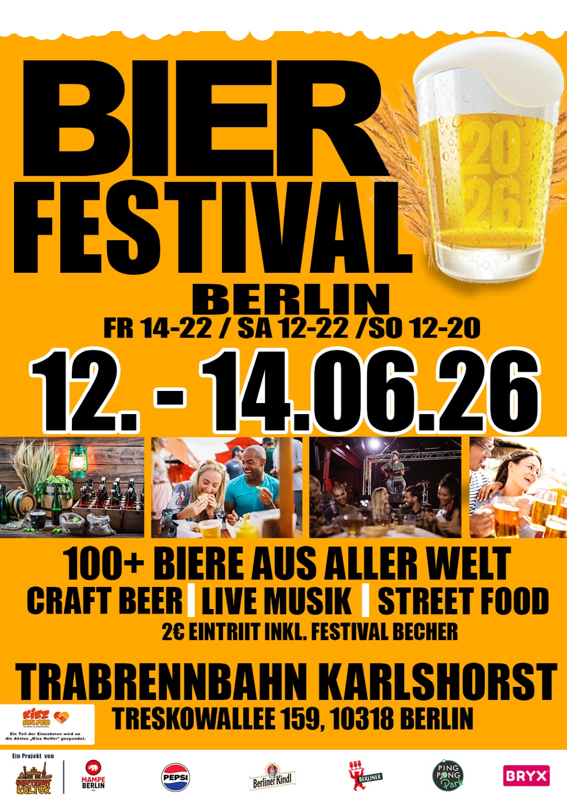 Störbanner im Hochformat: Anlass, Datum, Ort und Eckdaten auf einen Blick.